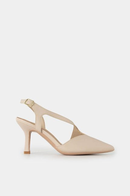 Γόβα Dina Slingback Μπεζ