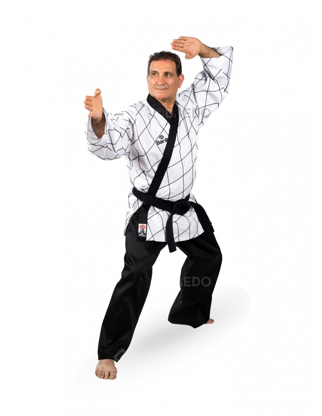 KA 1209 ΣΤΟΛΗ HAPKIDO GRAND MASTER ΜΕ ΛΕΥΚΟ ΣΑΚΑΚΙ
