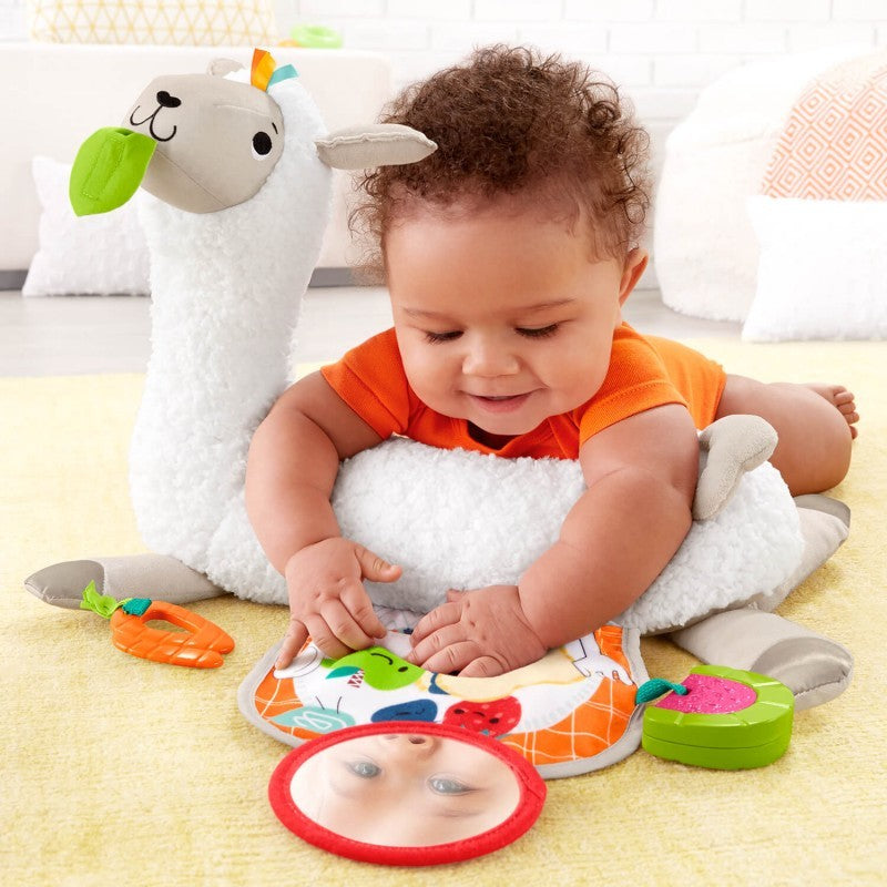 Fisher-Price Grow With Me Tummy Time Μαξιλαράκι Δραστηριοτήτων Λάμα FXC36