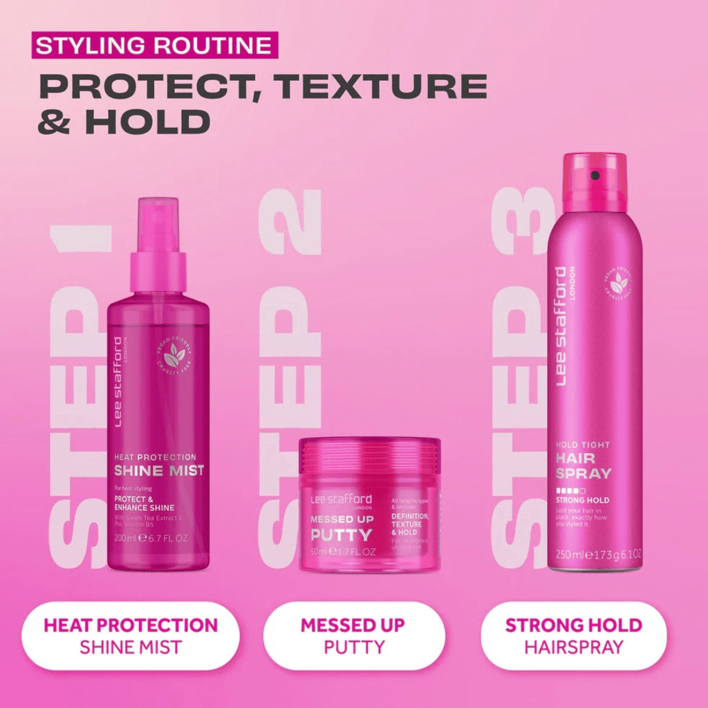 3-in-1 Λακ Μαλλιών Για Δυνατό Κράτημα Texturising Spray 200ml | Lee Stafford