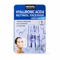 Haokali Professional Care | Hyaluronic Acid & Retinol | Anti-Aging Face Sheet Mask | Deep Hydration & Wrinkle Care | 1 Mask | HAHARFM