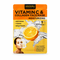 Haokali | Vitamin C & Collagen | Face Mask 1 Sheet | Brightening & Deep Hydration | HAVCCFM
