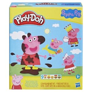 Hasbro Play-Doh Πλαστελίνη – Παιχνίδι Peppa Pig Styling για 3+ Ετών, 9τμχ