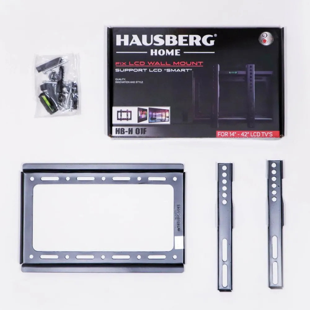 Επιτοίχια Βάση Τηλεόρασης Σταθερή HAUSBERG HB-H 01F 14"- 42"