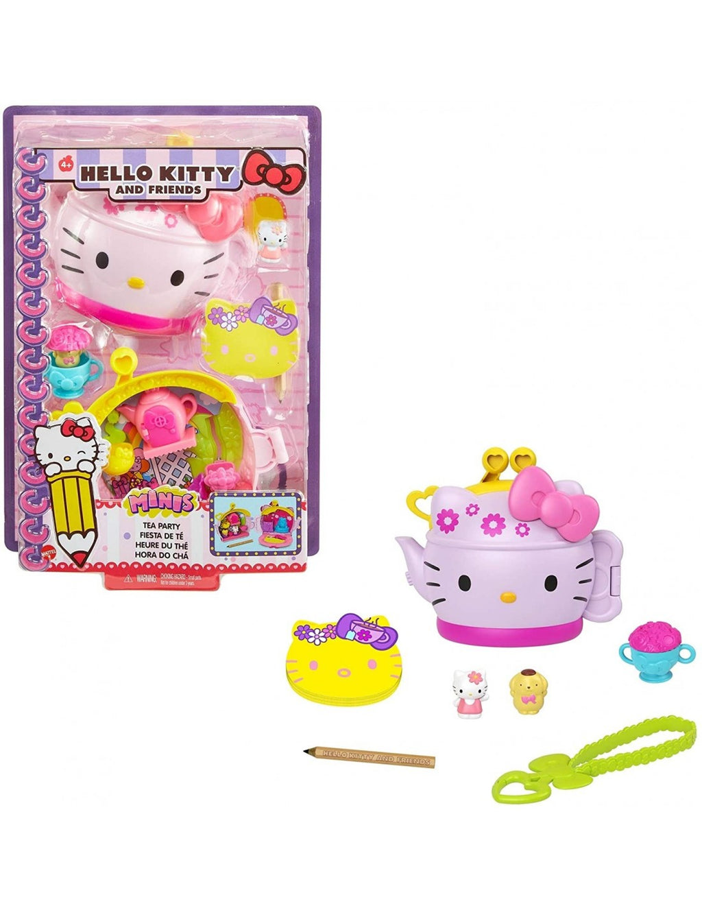 Mattel Hello Kitty And Friends Minis Tea Party Σετ Με Σημειωματάριο GVB27