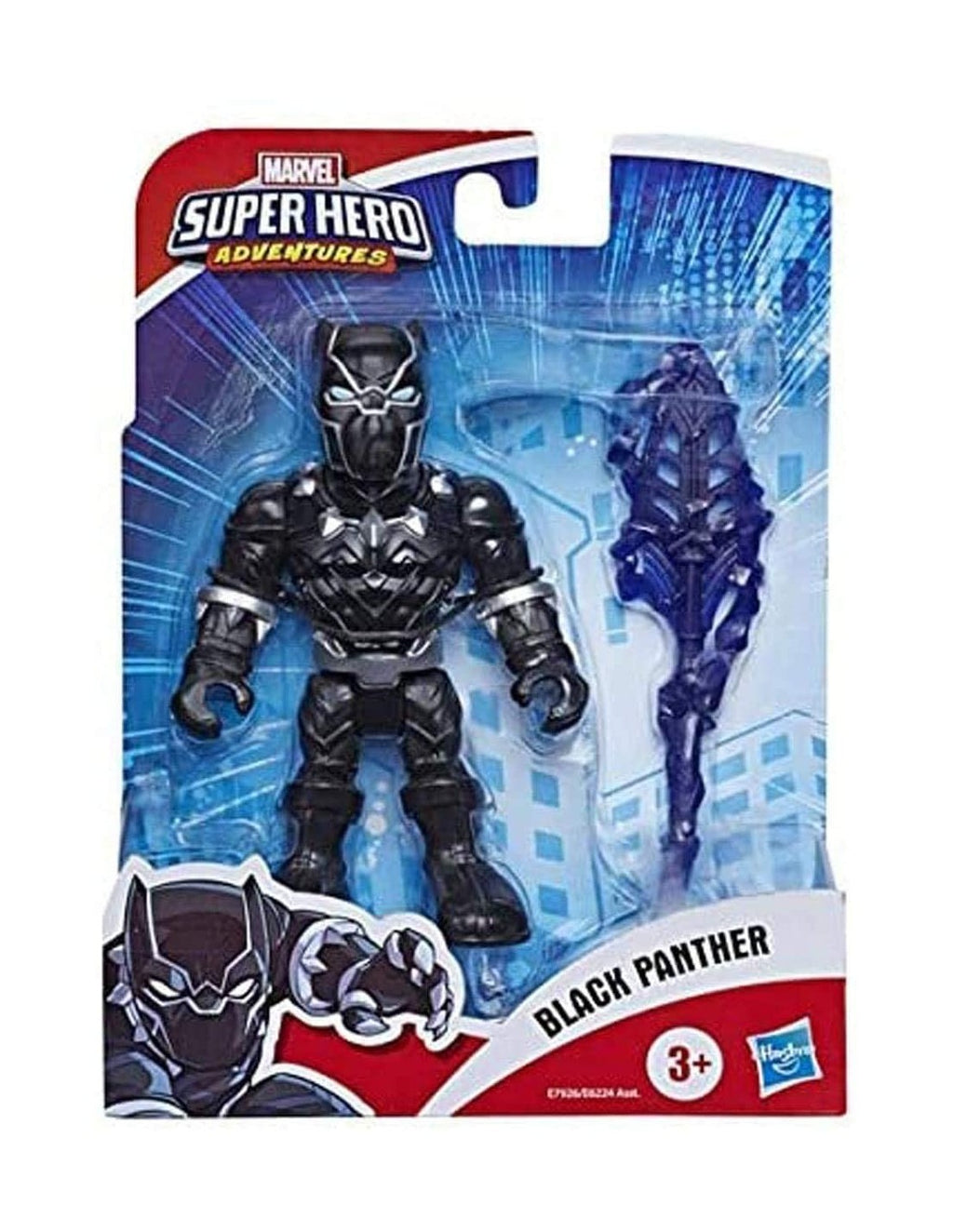 Hasbro Heroes Marvel Super Hero Adventures Black Panther Μαύρος Πάνθηρας 12 Εκ. E6224 / E7926
