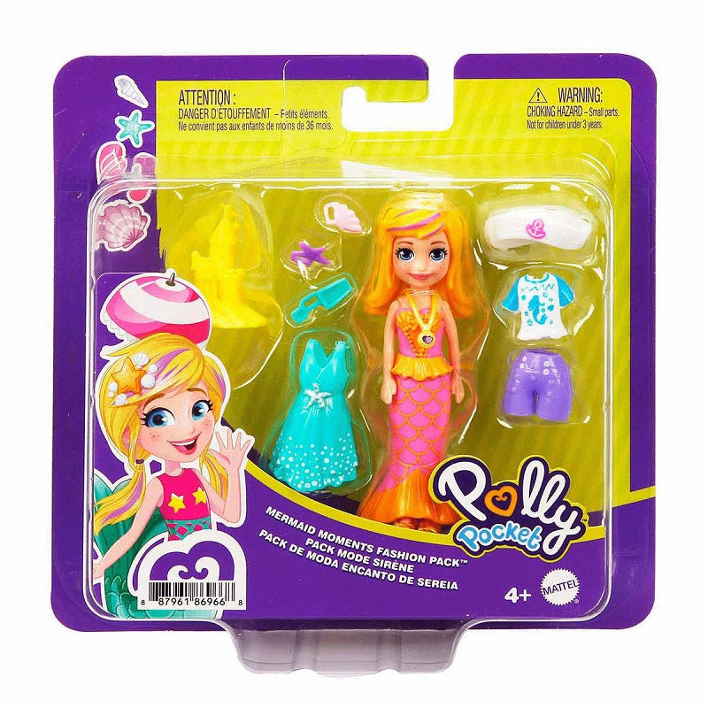 Mattel Παιχνίδι Μινιατούρα Polly Pocket Beach Fashion για 4+ Ετών