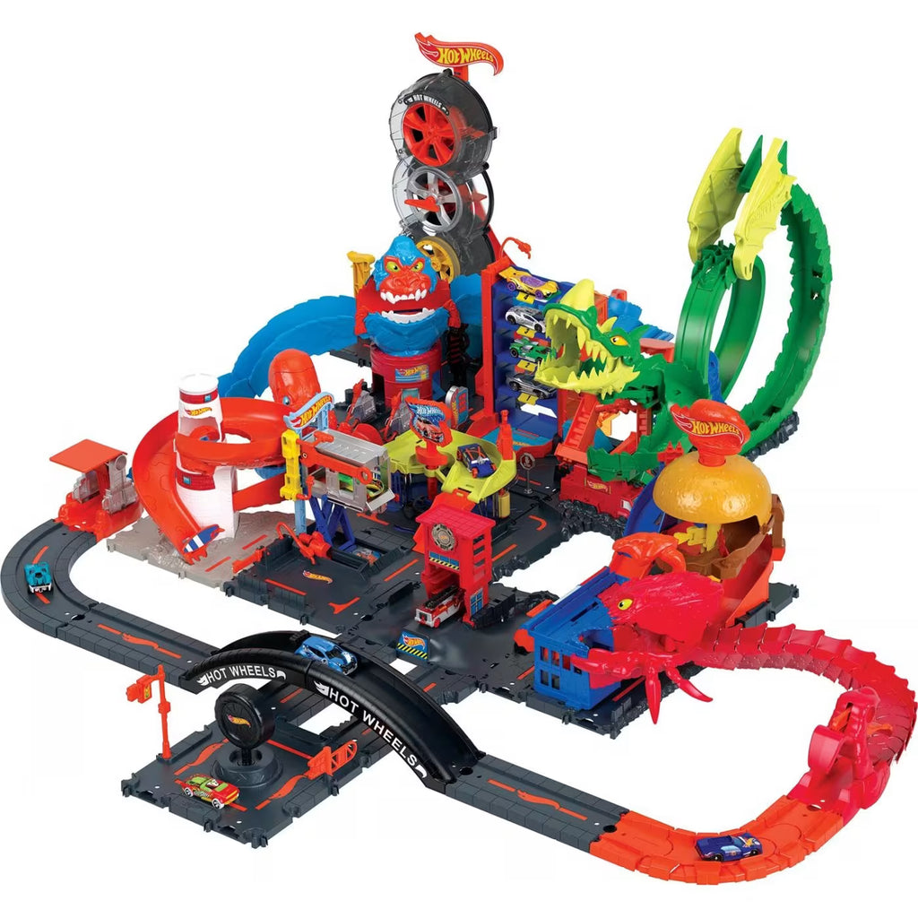 Mattel Hot Wheels City Πιστες City Με Θηρια Gorilla HDR29 / HDR30