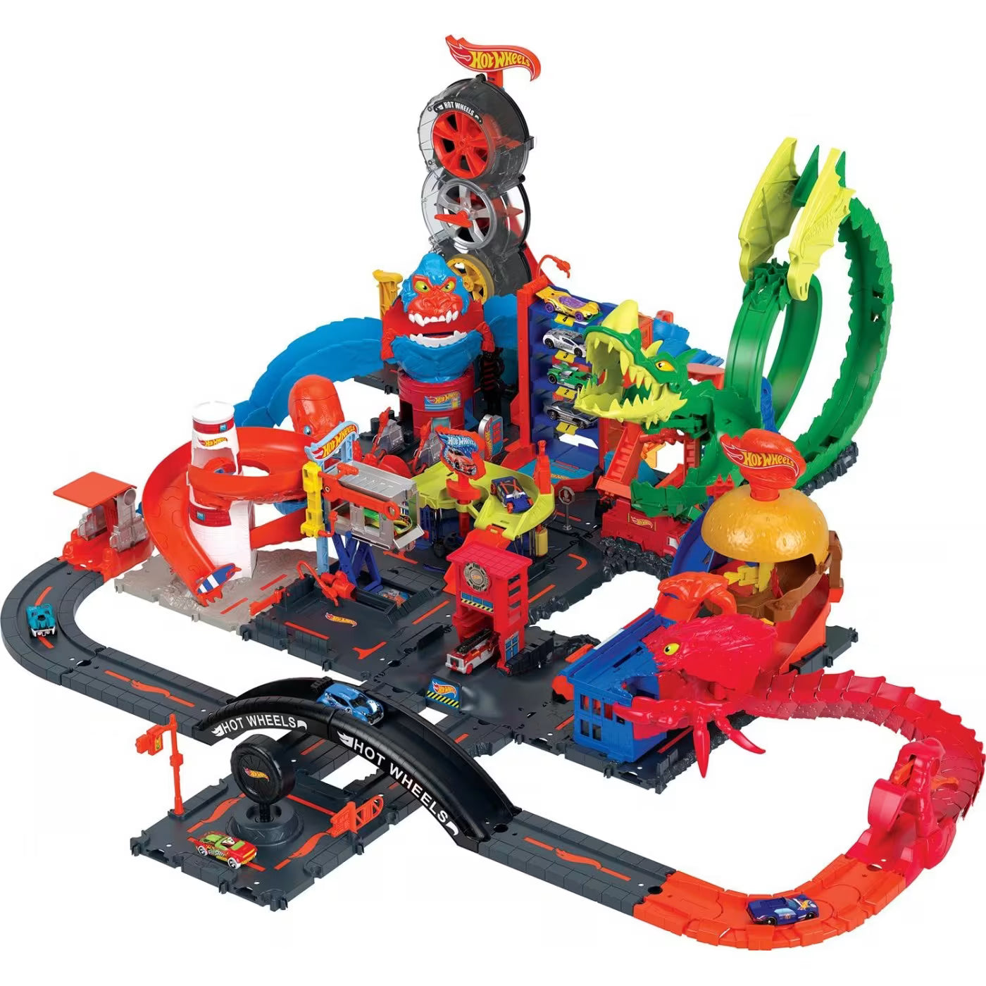 Mattel Hot Wheels City Πιστες City Με Θηρια Gorilla HDR29 / HDR30