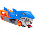 Mattel Hot Wheels Shark Chomp Transporter Νταλίκα Καρχαρίας Με Ένα Αυτοκίνητο Κλίμακας 1:64 GVG36