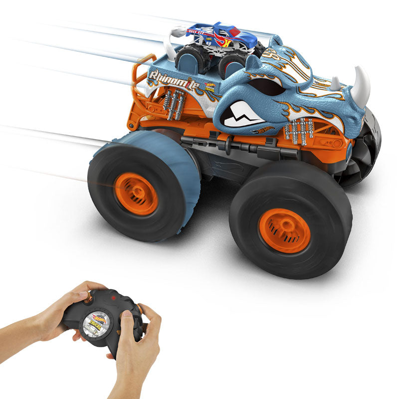 Mattel Hot Wheels RC Monster Trucks Rhinomite Τηλεκατευθυνόμενο 2 σε 1