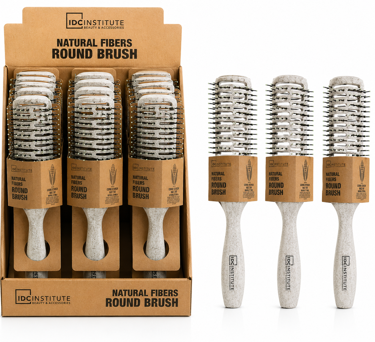 IDC Institute Natural Fibers Round Brush