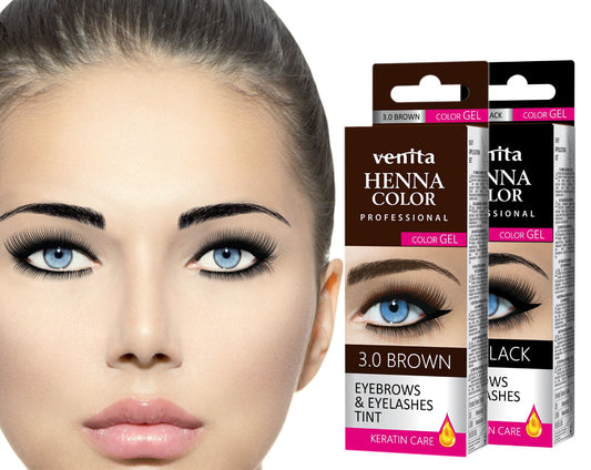 Eyebrow & eyelash tint gel Henna Color Professional