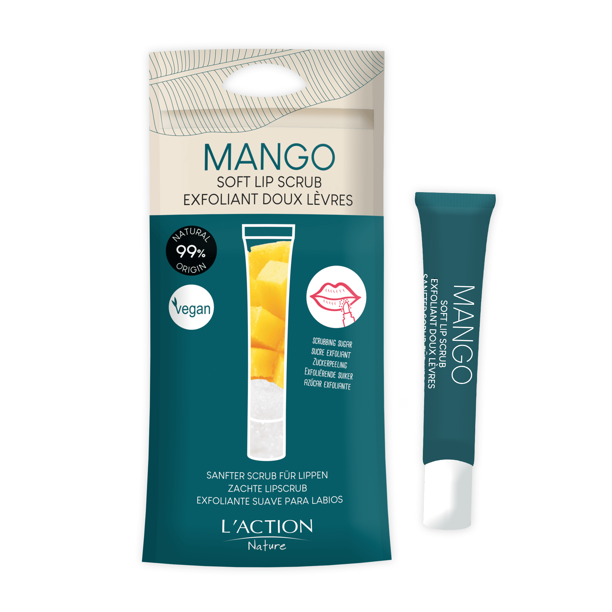 Soft Lip Scrub Mango 12ml