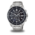Casio Ρολόι EFS-S510D-1AVUEF χρονογράφος με μαύρη πλάκα.