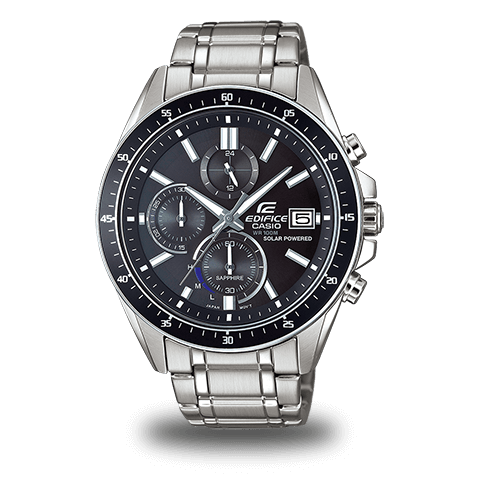 Casio Ρολόι EFS-S510D-1AVUEF χρονογράφος με μαύρη πλάκα.