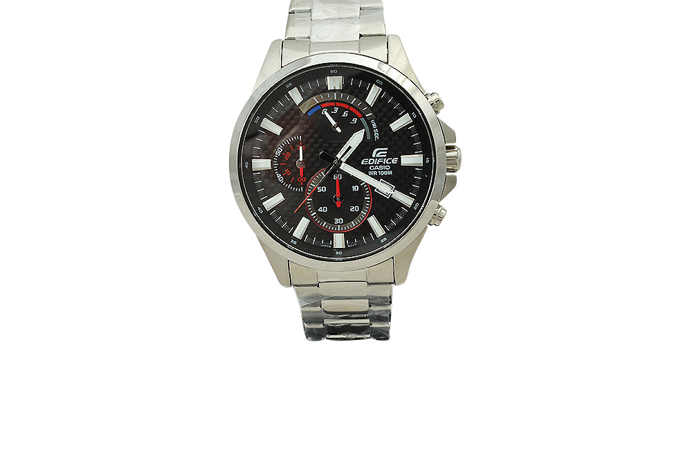 Casio Edifice Ρολόι, Χρονογράφος, Με Μπρασελέ EFV-530D-1AVUEF.