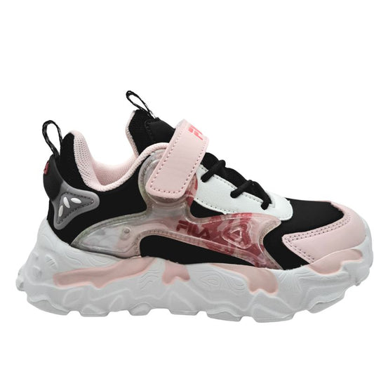 Fila MEMORY MUSHA 2 V 3YF53006-090 Αθλητικό για κορίτσι σε συνθετικό δέρμα Μαύρο/ροζ/λευκό