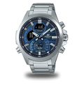 Casio Ρολόι Ecb-30D-2AEF χρονογράφος με μαύρη πλάκα.