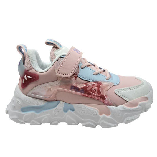 Fila MEMORY MUSHA 2 V 3YF53006-900 Αθλητικό για κορίτσι σε συνθετικό δέρμα Λευκό-Ροζ