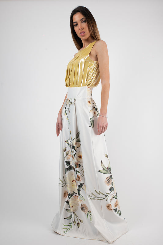 Maxi floral φούστα