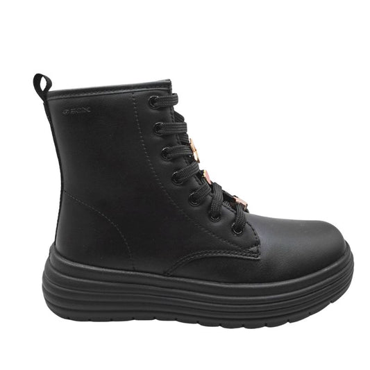 Geox J PHAOLAE G J26ETA 000BC C9999 A Μποτάκι για κορίτσι δερμάτινο Μαύρο