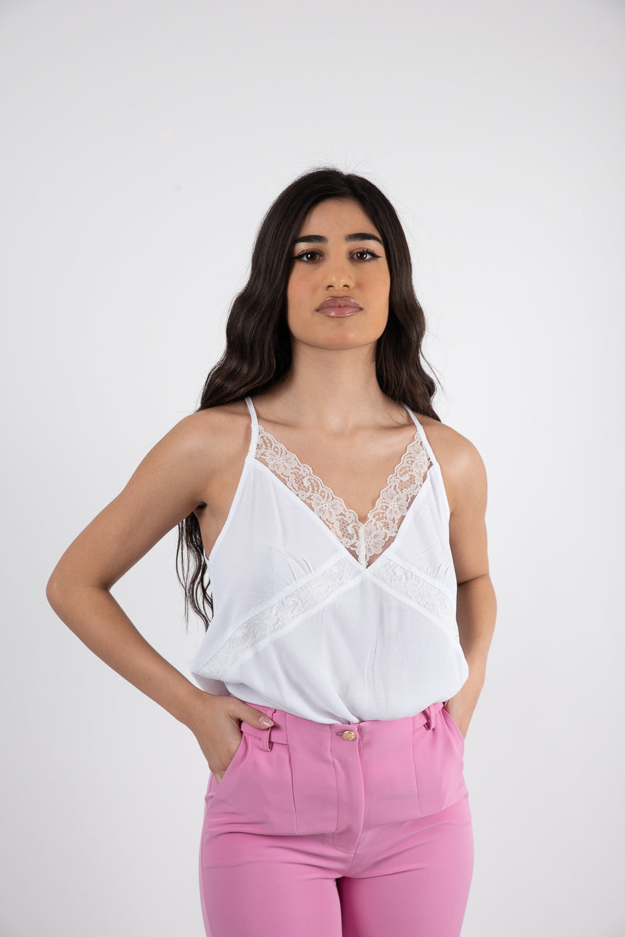 Τοπ lingerie λευκό