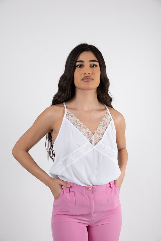 Τοπ lingerie λευκό