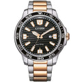 Δίχρωμο ρολόι Citizen AW1524-84E με μαύρη πλάκα.