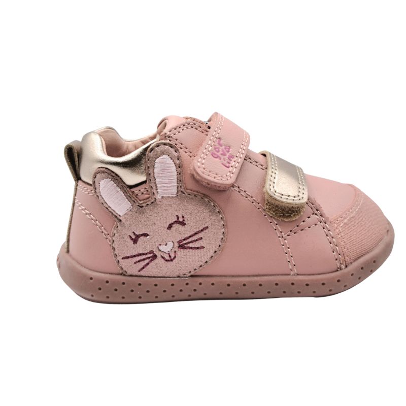 Garvalin Petalo 251303-A193 Sneaker για κορίτσι δερμάτινο Χρυσό-Ροζ