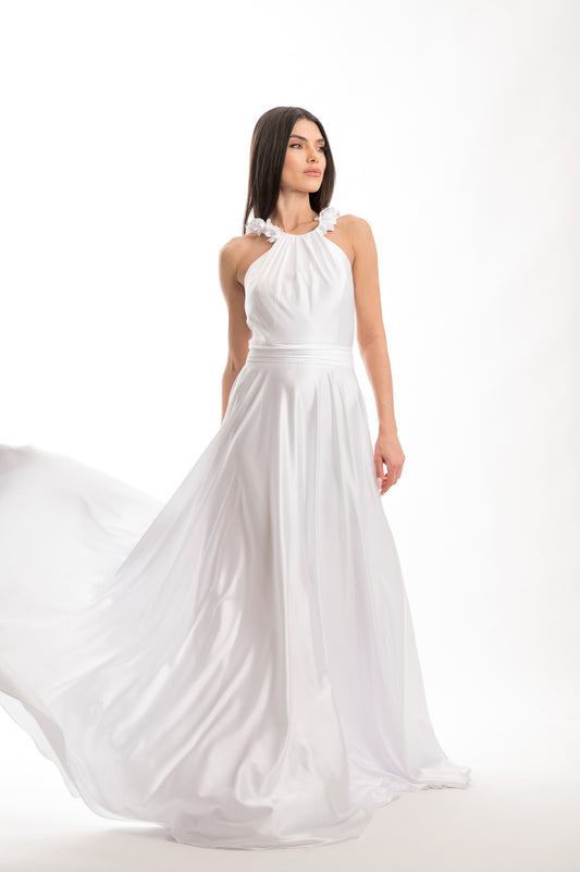 Φόρεμα maxi Allure λευκό