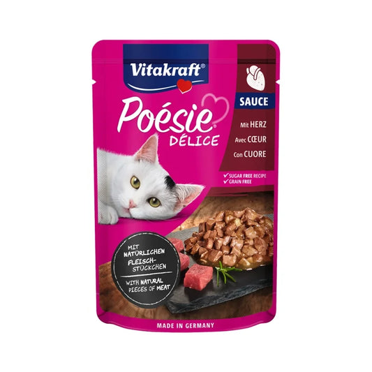 VITAKRAFT ΦΑΚΕΛΑΚΙ ΓΑΤΑΣ POESIE DELISAUCE HEART  85G