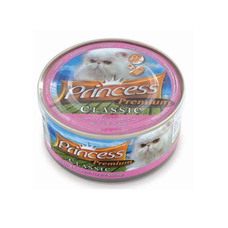 PRINCESS ΚΟΝΣΕΡΒΑ ΓΑΤΑΣ PREMIUM CLASSIC TUNA, CHICKEN, SHRIMP 170G