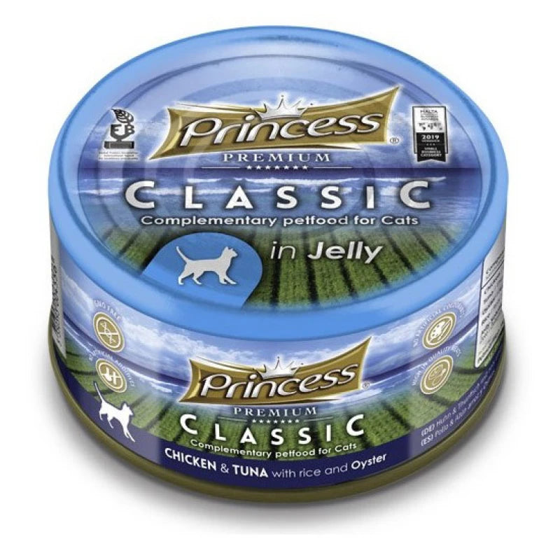 PRINCESS ΚΟΝΣΕΡΒΑ ΓΑΤΑΣ PREMIUM CLASSIC CHICKEN, RICE, LOBESTER, OYSTER 170G
