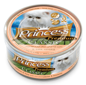 PRINCESS ΚΟΝΣΕΡΒΑ ΓΑΤΑΣ PREMIUM CLASSIC CHICKEN, RICE, LOBESTER, OMELETTE 170G