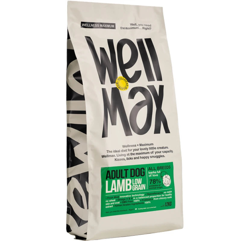 WELLMAX ADULT DOG LAMB HYPOALLERGENIC 12KG