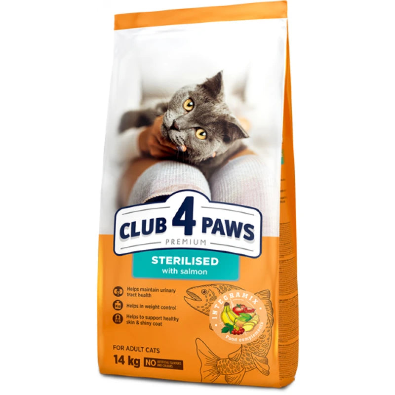 ΧΥΜΑ CLUB 4 PAWS STERILIZED SALMON 1KG