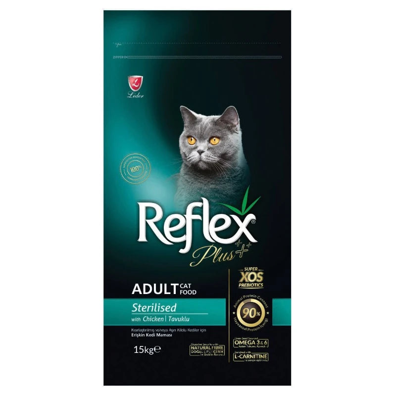 ΧΥΜΑ REFLEX PLUS CAT ADULT STERILISED CHICKEN 1KG