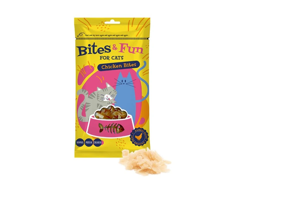 AKINU BITES & FUN CHICKEN BITS 60GR ΛΙΧΟΥΔΙΕΣ ΜΕ ΚΟΤΟΠΟΥΛΟ