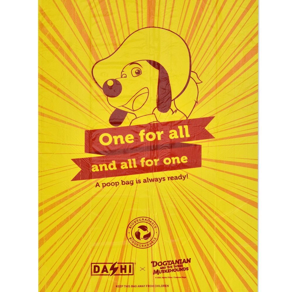 DASHI DOGTANIAN REFILL POOP BAGS W/ 4 ROLLS