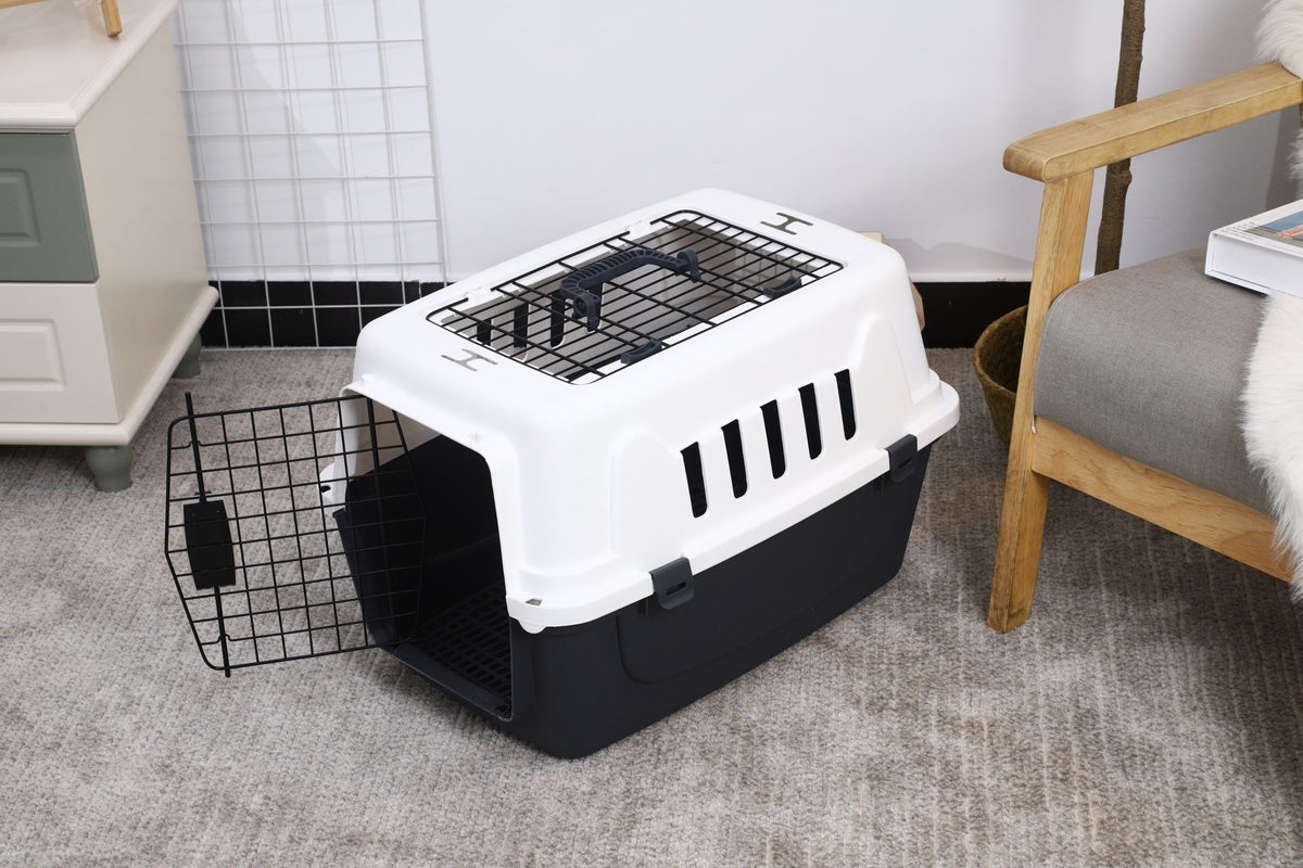 BUDDY PLASTIC DOG CARRIER WITH MAT PINK 58X37X37,1CM