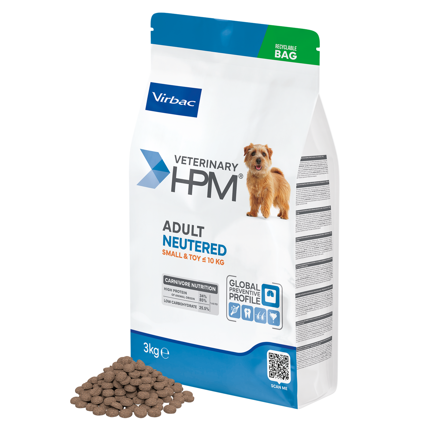 VIRBAC SENIOR NEUTERED DOG SMALL & TOY 1,5KG