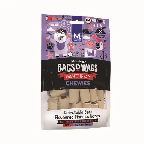 BAGS O' WAGS CHEWIES MARROW BONES 120G