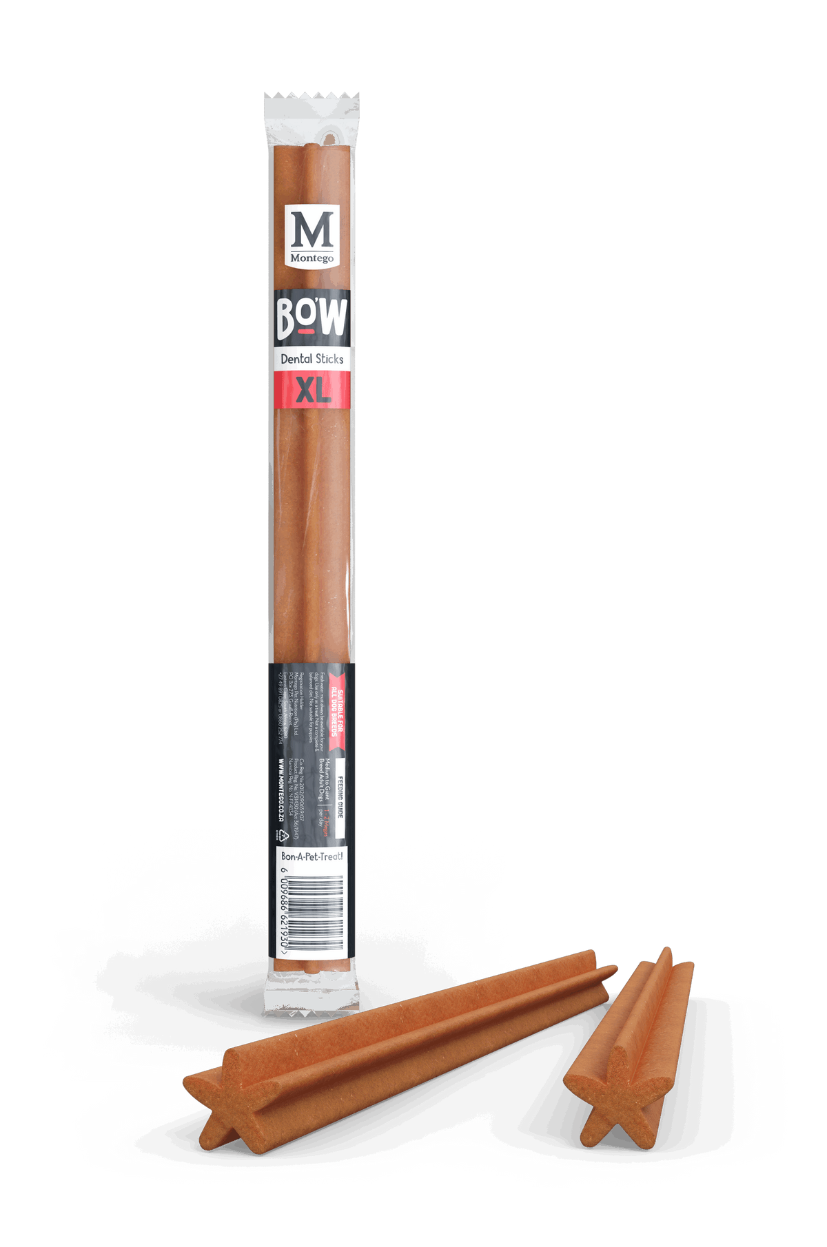 BAGS O' WAGS MEGACHEWS BUTTERNUT DENTAL STICK 120G