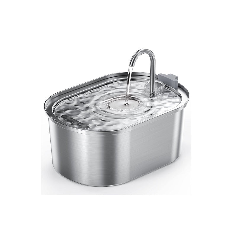 PET WATER FOUNTAIN W FAUCET STAIN.STEEL 3.2L