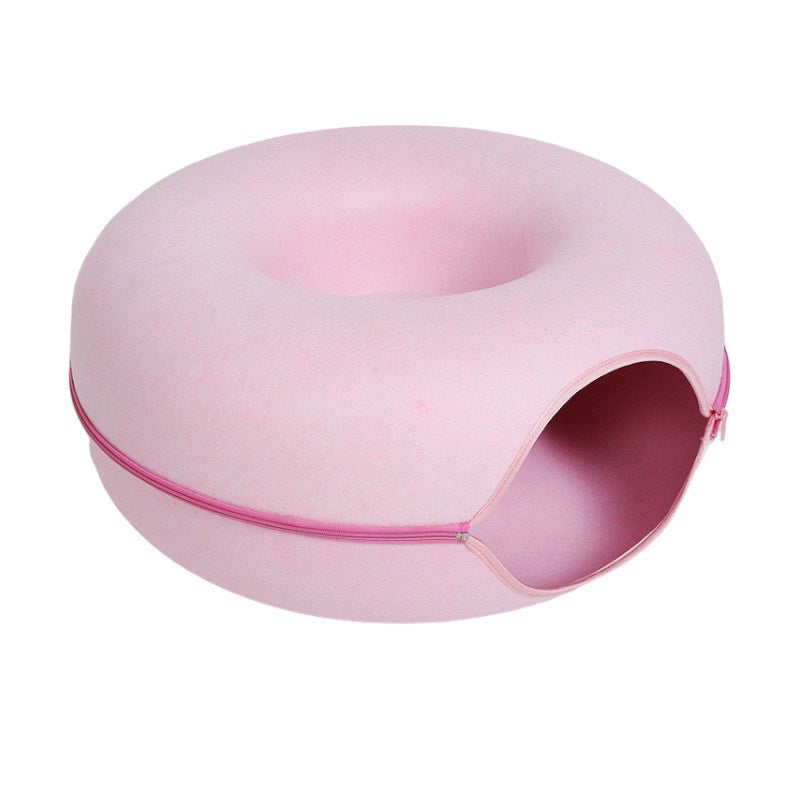TUNEL PET BED - PINK 60X60X28CM
