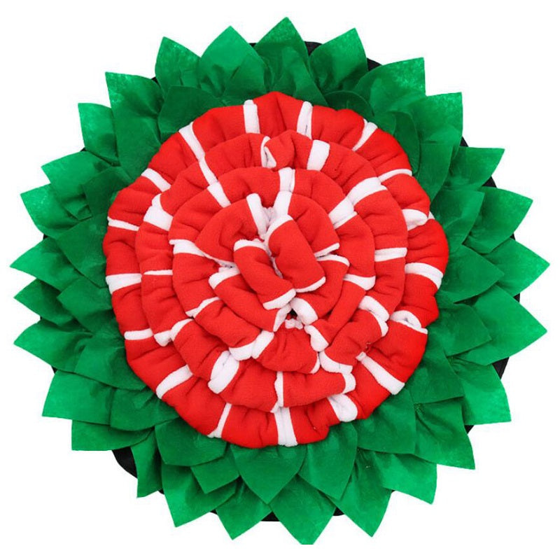 PET SMELLING MAT FLOWER RED 50X50CM