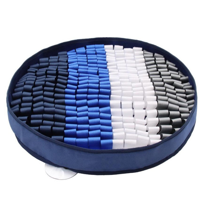 PET SMELLING MAT ROUND BLUE 50X50CM