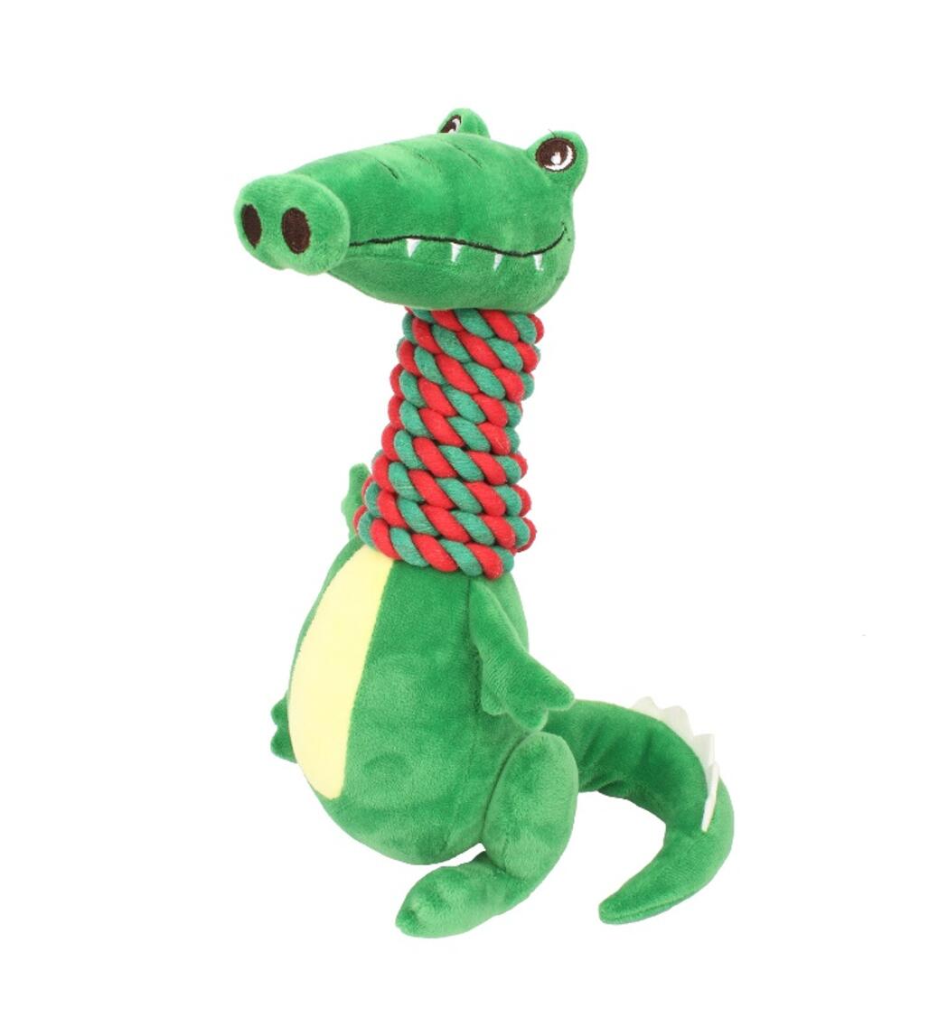 NO HARM CROCODILE ROPE TOY 15X27CM