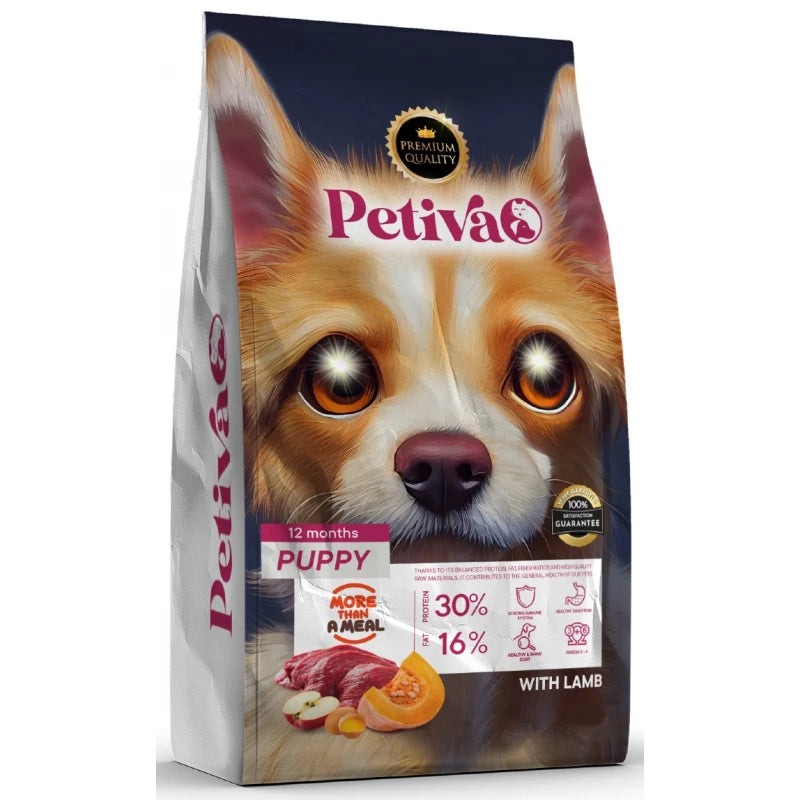 PETIVA DOG FOOD PUPPY LAMB 3KG